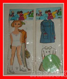 Bambola di Carta con Corredo 22007 LITO Svezia 1950/60