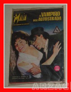 busta MALIA fotoromanzo del brivido anno II n. 12 NOVA 1962 Il Vampiro dell'auto