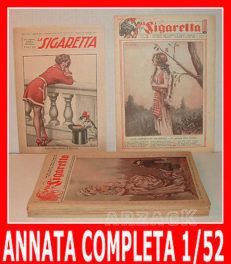 LA SIGARETTA annata completa XIX NERBINI 1924 rivista erotica satira umoristica