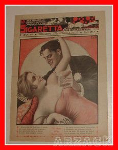 LA SIGARETTA 823 NERBINI 7/5/1922 rivista erotica