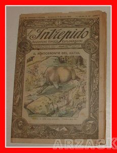 L'INTREPIDO Avventure Viaggi Esplorazioni Anno II N 59 - 9/1/1921 Picco Toselli