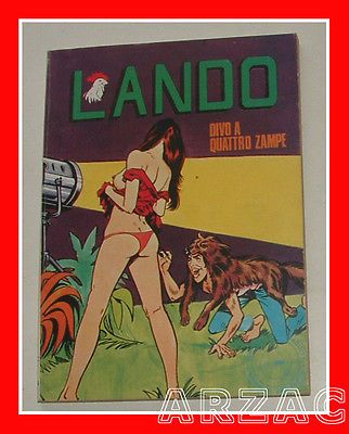 Fumetto erotico d'epoca LANDO n 92 Edifumetto 1976 DIVO A QUATTRO ZAMPE
