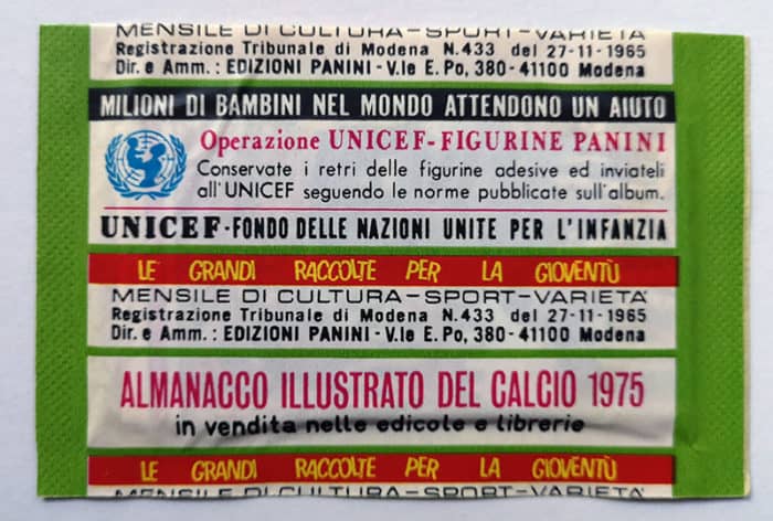 Bustina Sigillata Calciatori PANINI 1974-75 PACKET Tüte POCHETTE Sealed Mint - immagine 2