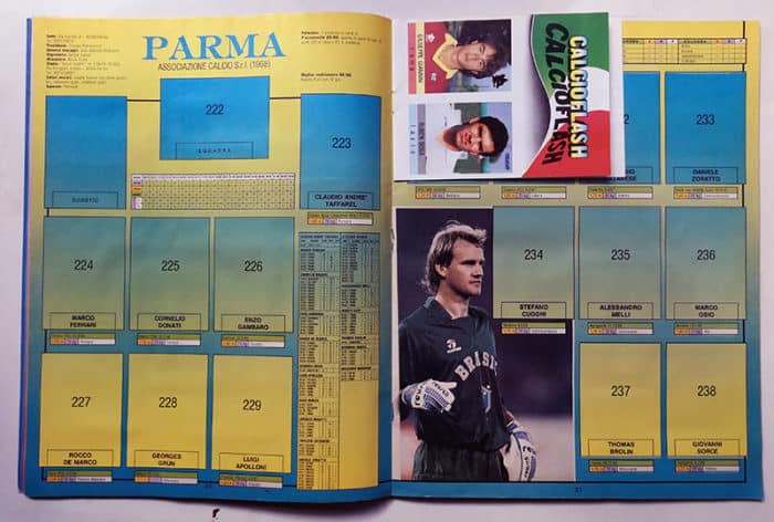 ALBUM CALCIOFLASH 1991 Totò Schillaci VUOTO con figurine omaggio - immagine 2