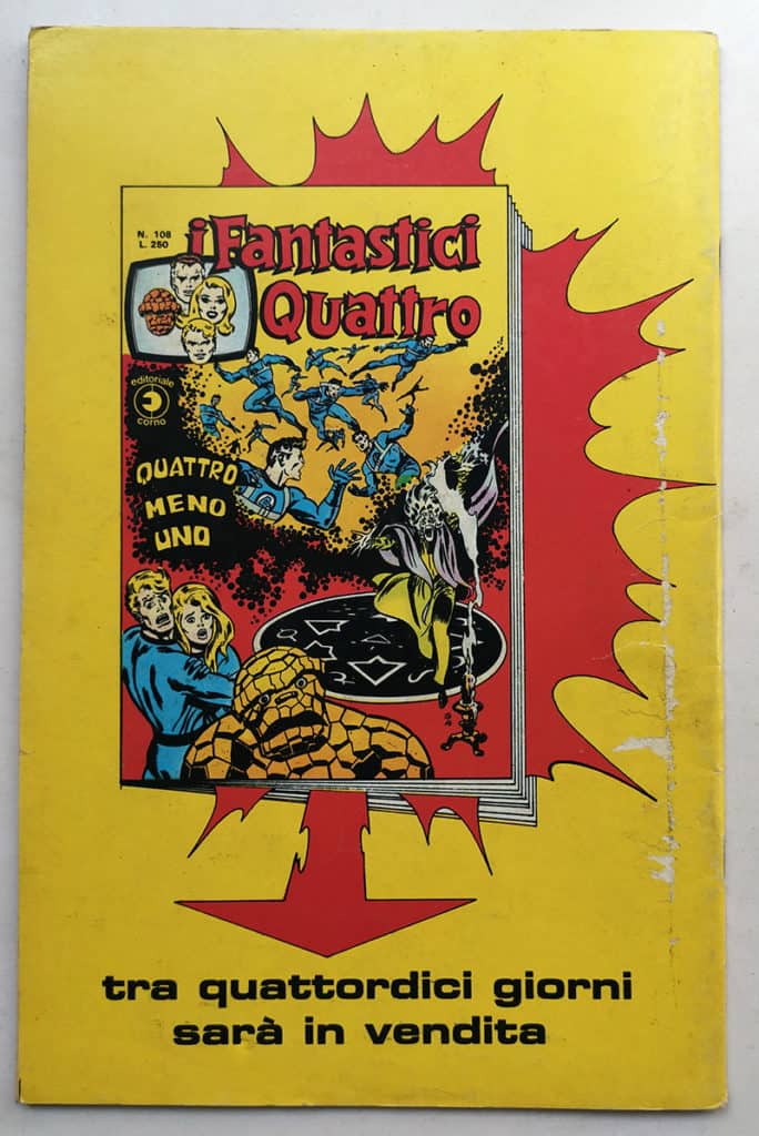 FANTASTICI QUATTRO 107 Corno 1975 - immagine 2