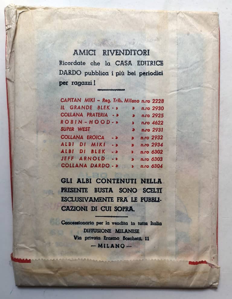 BUSTA MIKI L. 30 sigillata mai aperta DARDO - immagine 2