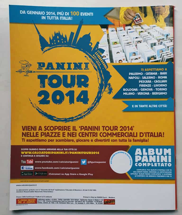 ALBUM CALCIATORI PANINI 2013-14 vuoto versione omaggio con figurine e cedole - immagine 3