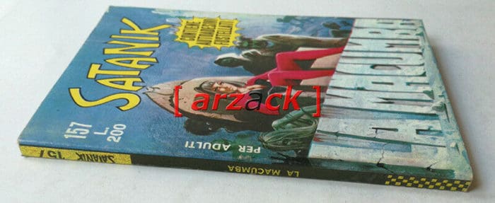 SATANIK n 157 La Macumba CORNO 1970 con adesivi ADESIVI - immagine 3