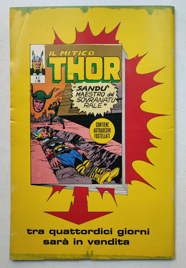 Il mitico THOR 2 con ADESIVI editoriale Corno 1971 gadget - immagine 3
