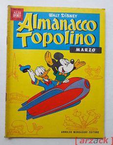 ALBI D'ORO Almanacco Topolino N 3 marzo 1960 MONDADORI Walt Disney