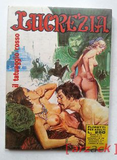 LUCREZIA 125 il tatuaggio rosso  EP 1974 Ediperiodici EVILPRESS edicola