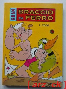 Gran BRACCIO di FERRO N 127 Grafica Editoriale METRO 1989 supplemento