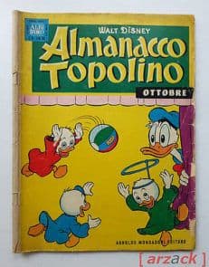 ALBI D'ORO Almanacco Topolino N 10 ottobre 1958 MONDADORI Walt Disney