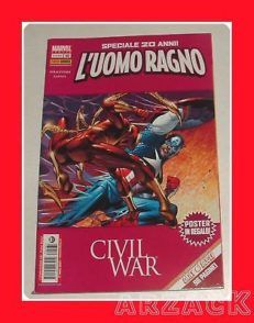 Civil War UOMO RAGNO 461 GADGET POSTER speciale 20 anni