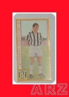 FIGURINA CALCIATORI Panini 1969 1970 LEONCINI Juventus