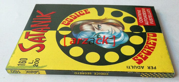 SATANIK n 160 Codice Segreto CORNO 1970 con adesivi ADESIVI - immagine 3