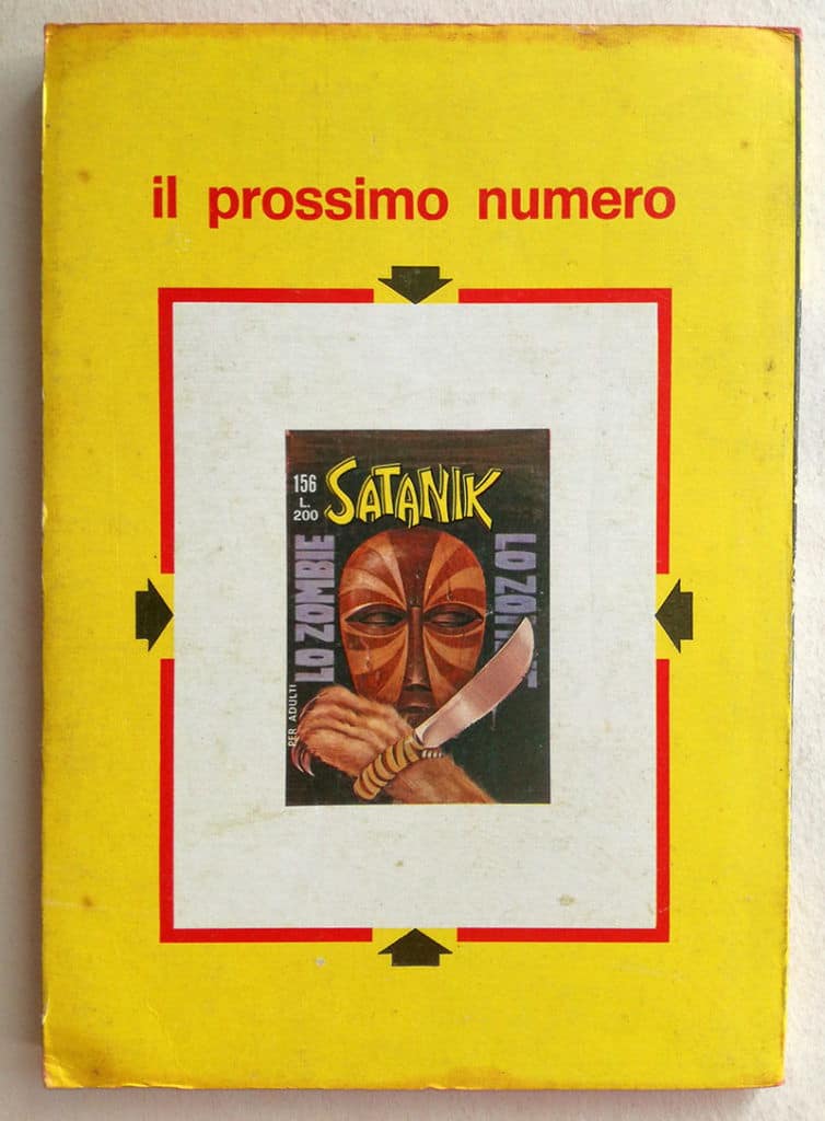 SATANIK n 155 sovrapposizione CORNO 1970 con ADESIVI - immagine 3