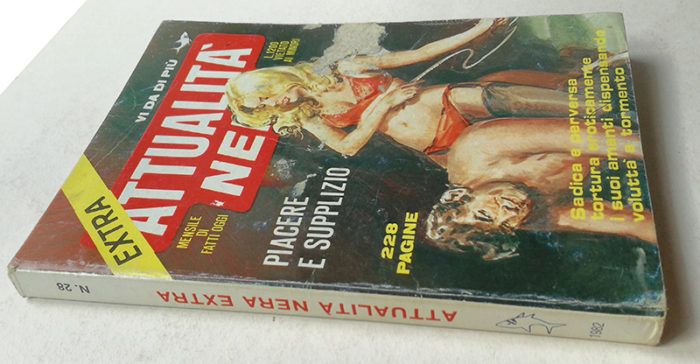 ATTUALITA' NERA EXTRA 28 Piacere e Supplizio EDIFUMETTO 1982 - immagine 2