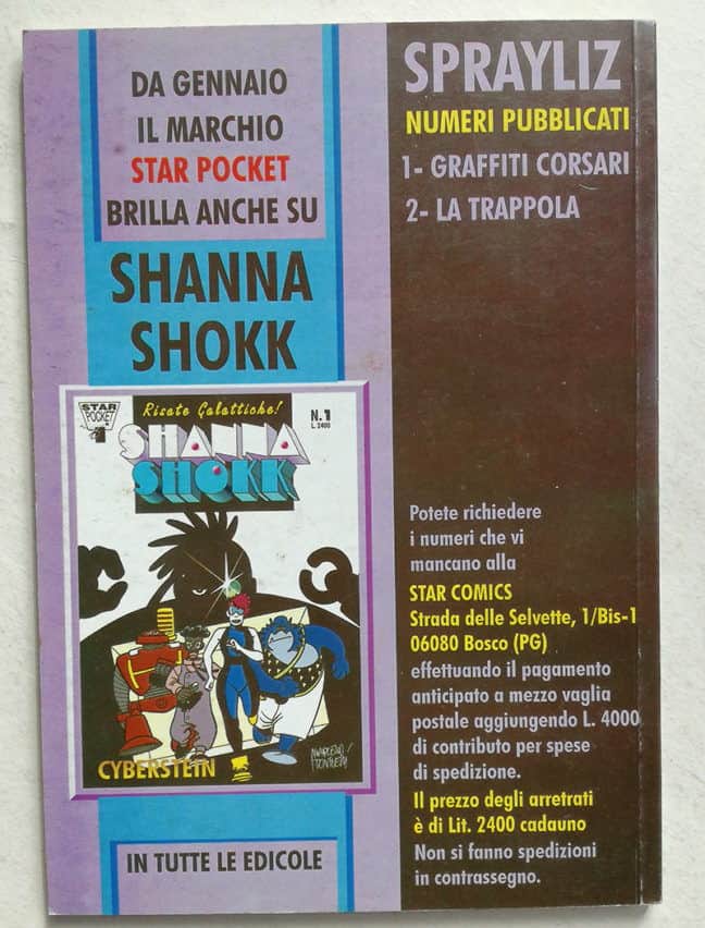 SPRAY LIZ Star Pocket 2 Star Comics 1994 LUCA ENOCH - immagine 2
