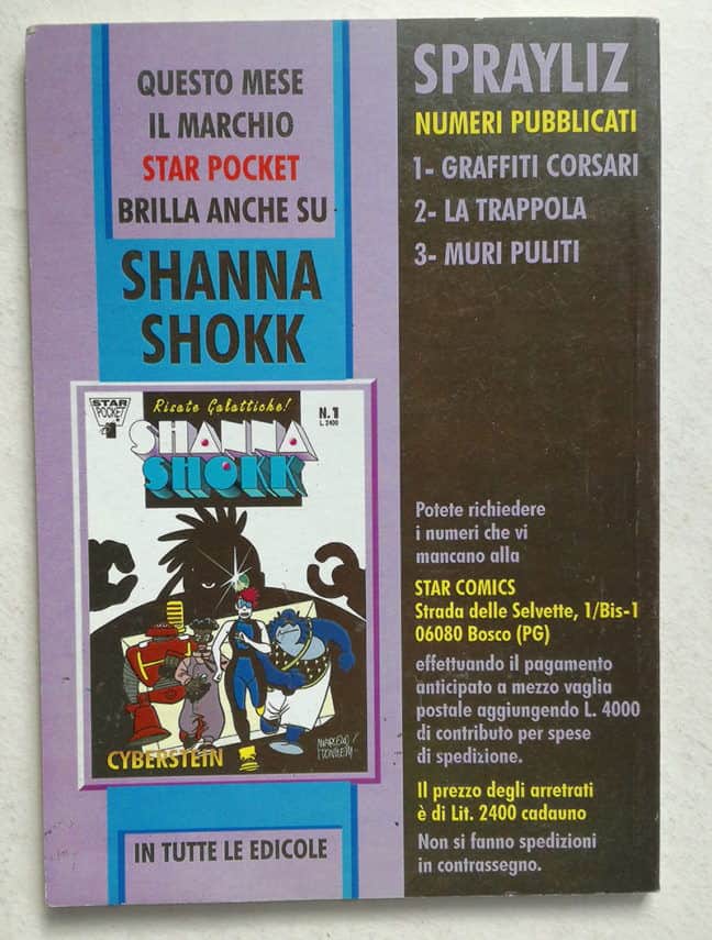 SPRAY LIZ Star Pocket 3 Star Comics 1995 LUCA ENOCH - immagine 2