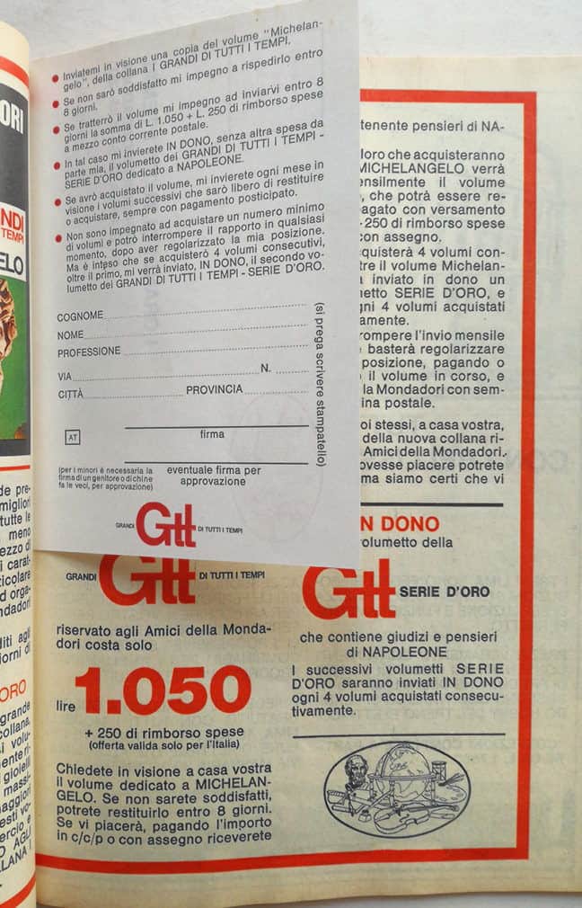 ALBI D'ORO Almanacco Topolino N 10 ottobre 1965 MONDADORI cedola GTT - immagine 2