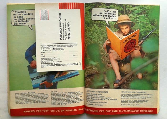 ALBI D'ORO Almanacco Topolino N 11 novembre 1967 con cartolina - immagine 2