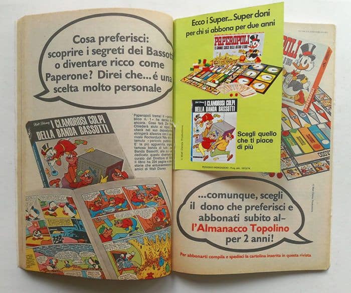 ALBI D'ORO Almanacco Topolino N 204 dicembre 1973 + cartolina - immagine 3