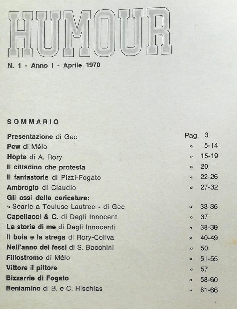 HUMOUR 1 La nuova rivista di comics INSUBRIA 1970 - immagine 3