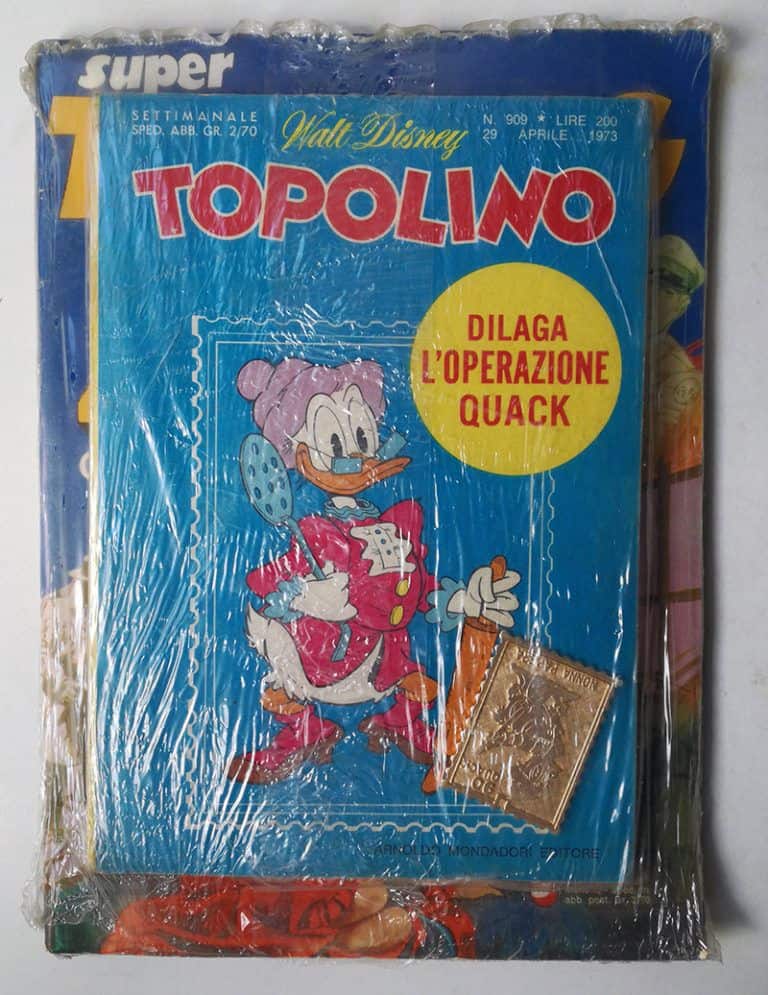 TOPOLINO N 909 BLISTERATO Francobollo Operazione Quack DOPPIO BLISTER - immagine 2