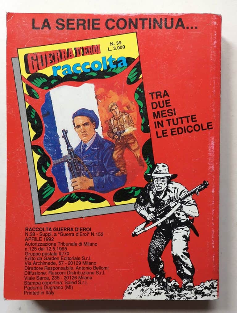 Raccolta GUERRA D'EROI 38 Garden Editoriale 1992 - immagine 3