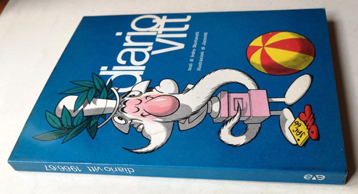 DIARIO VITT 1966/67 Ed AVE Testi Montanelli Disegni Jacovitti NUOVO SEGNALIBRO - immagine 2