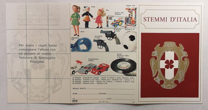 TESSERA STEMMI D'ITALIA ROSSA inserto allegato a TOPOLINO 693 in omaggio - immagine 2