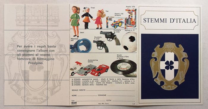 TESSERA STEMMI D'ITALIA BLU inserto allegato a TOPOLINO 694 in omaggio - immagine 2