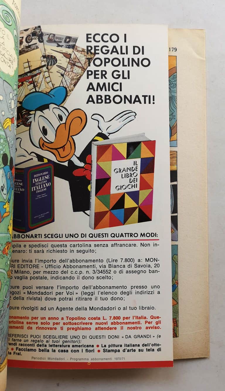 TOPOLINO LIBRETTO n 785 cartolina abbonamento bollino 1970 - immagine 3