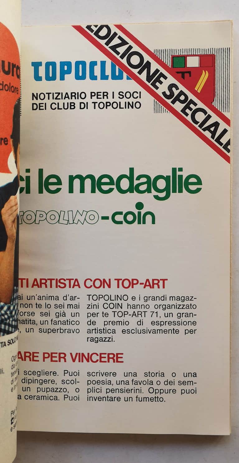 TOPOLINO LIBRETTO n 815 inserto regionale COIN bollino 1971 - immagine 3