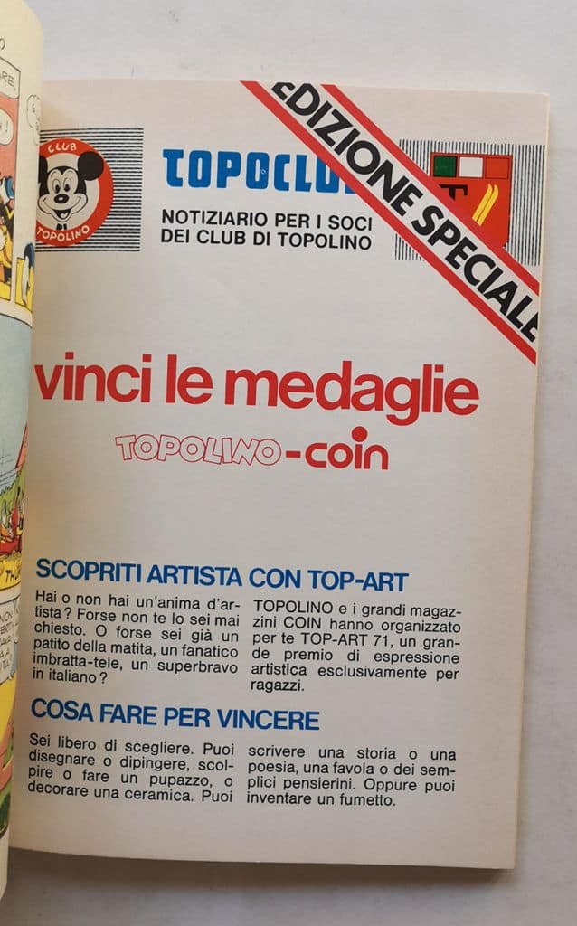 TOPOLINO LIBRETTO n 834 inserto regionale ITALOCREMONA e COIN cartolina 1971 - immagine 5