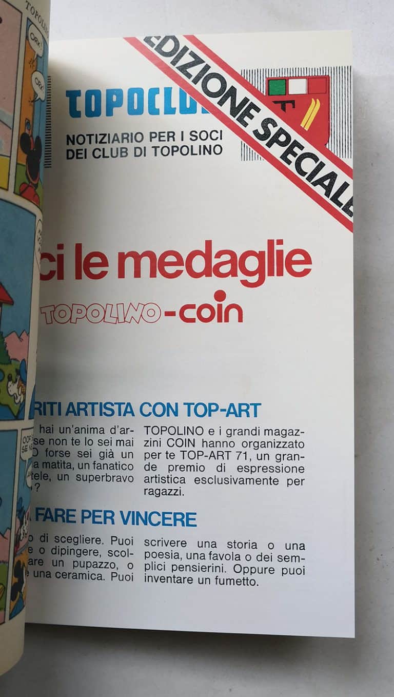 TOPOLINO LIBRETTO n 835 inserto regionale ITALOCREMONA e COIN cartolina 1971 - immagine 4