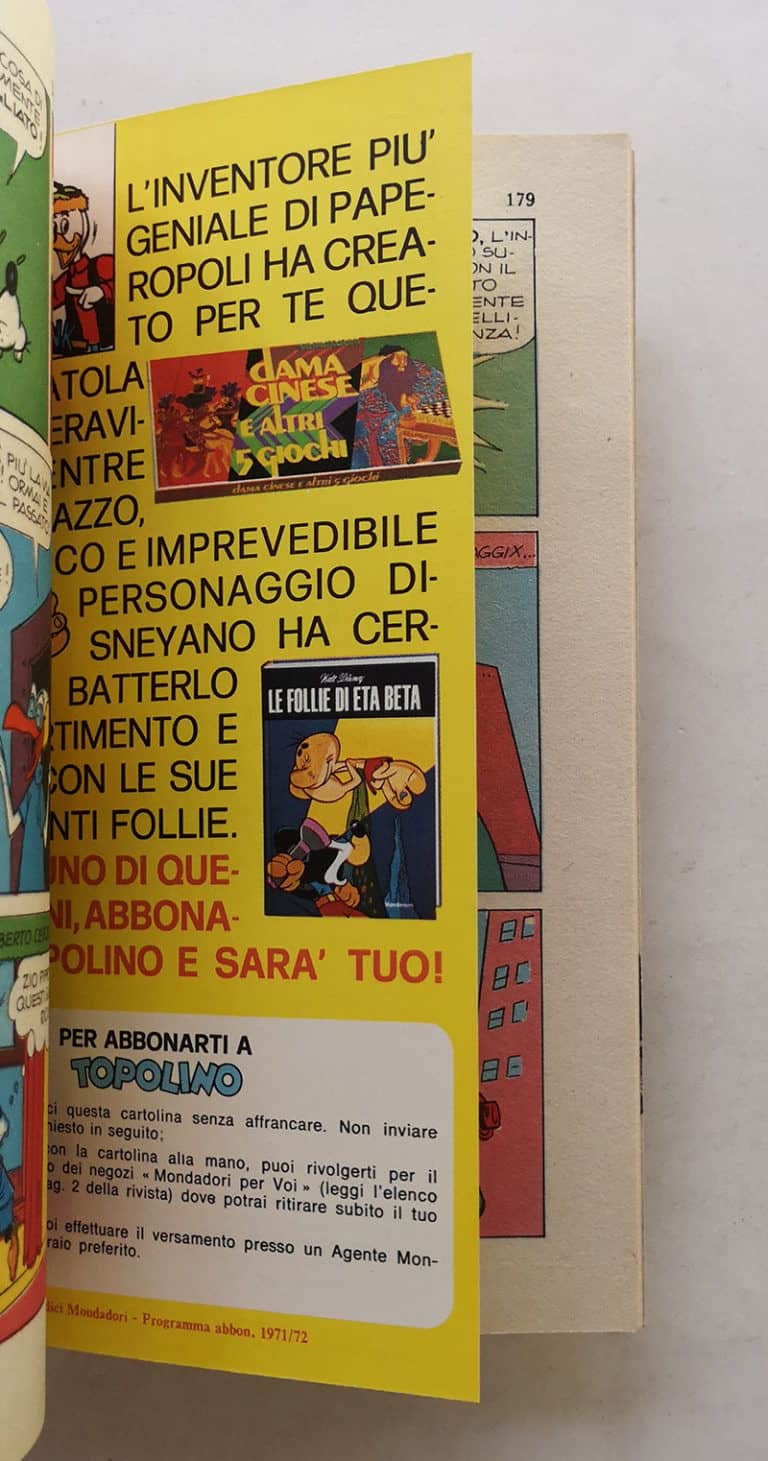 TOPOLINO LIBRETTO n 837 cartolina abbonamento bollino 1971 - immagine 3