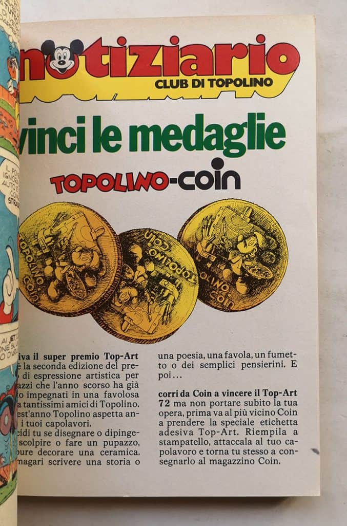 TOPOLINO LIBRETTO n 885 inserto regionale COIN cedola bollino 1972 - immagine 4