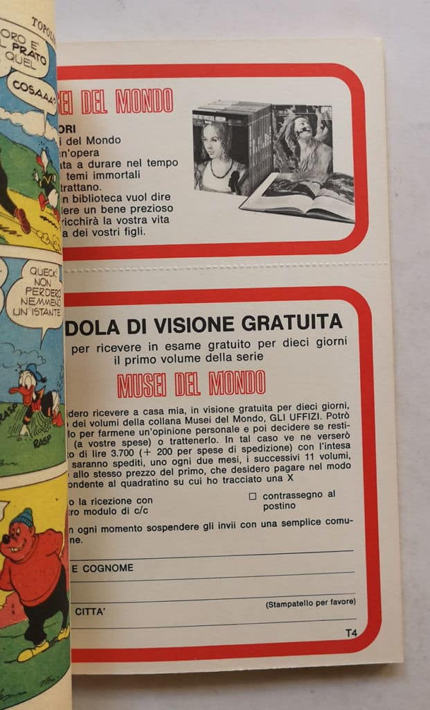 TOPOLINO LIBRETTO n 894 cedola di commissione libraria bollino 1973 - immagine 3