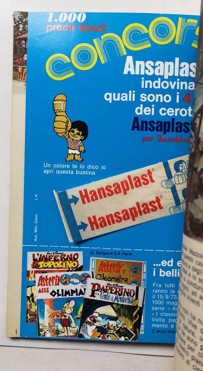 TOPOLINO LIBRETTO n 918 cartolina con cerotto HANSAPLAST bollino 1973 - immagine 4