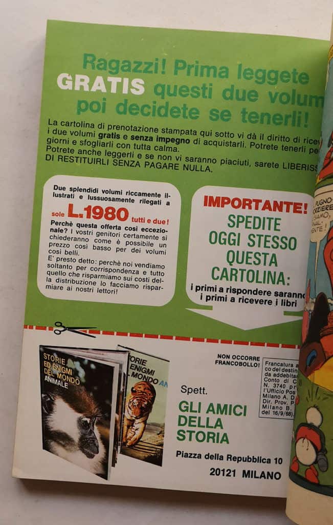 TOPOLINO LIBRETTO n 846 doppia cartolina pubblicitaria con cedola 1972 - immagine 4