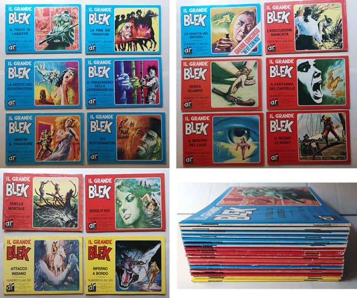 Il GRANDE BLEK 1/16 Serie Completa DARDO 1976 [rettangolare] - immagine 2
