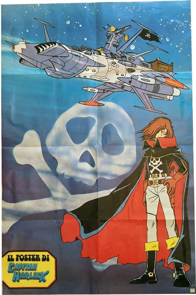 Poster 69x90 CAPITAN HARLOCK Toei Animation FLASH 1978 - immagine 2