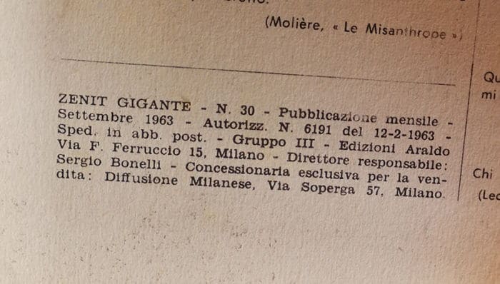 ZENITH GIGANTE Un Ragazzo Nel Far West N 30 Furia Selvaggia ARALDO 1963 - immagine 2