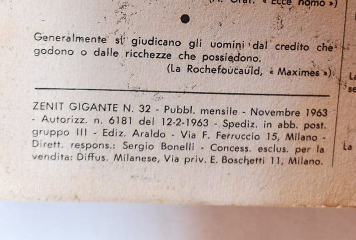 ZENITH GIGANTE Un Ragazzo Nel Far West N 32 La Foresta Pietrificata ARALDO 1963 - immagine 3