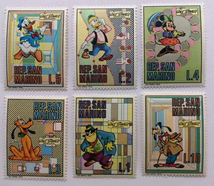 Topolino francobolli San Marino