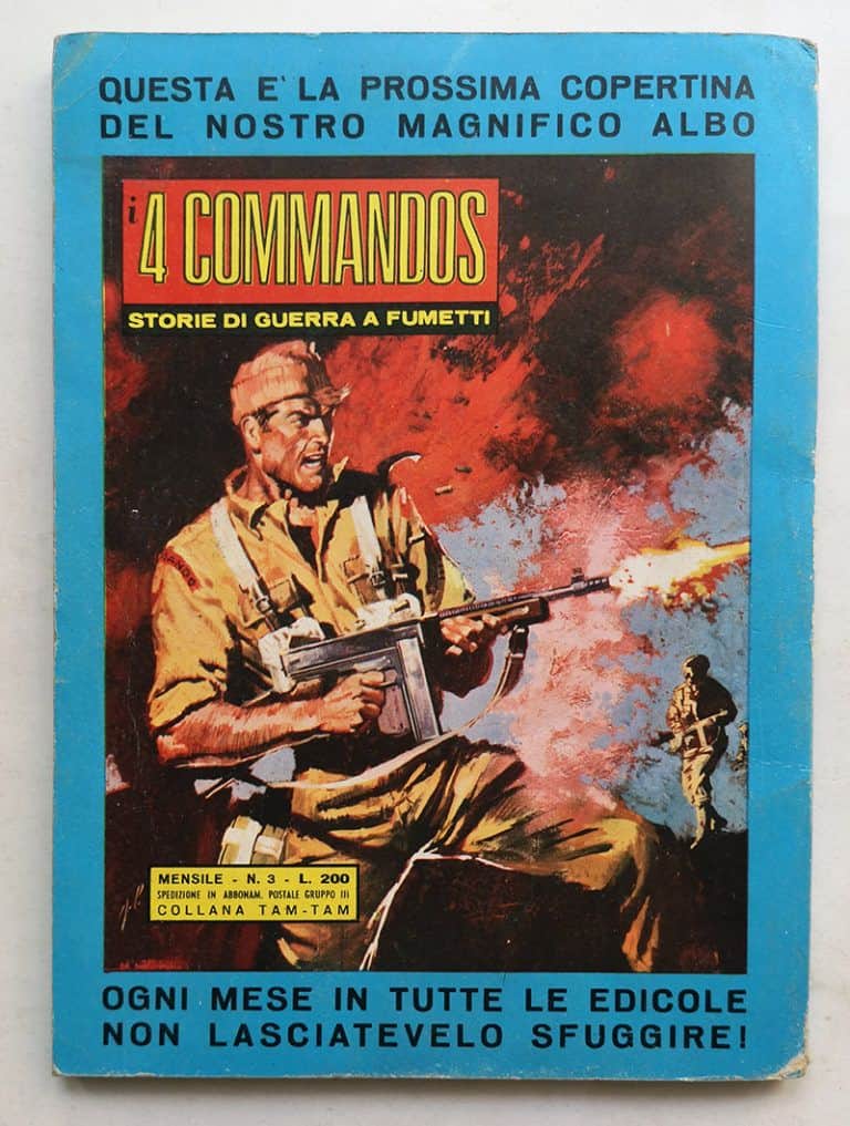 I 4 COMMANDOS 2 storie di guerra a fumetti BIANCONI 1967 - immagine 3