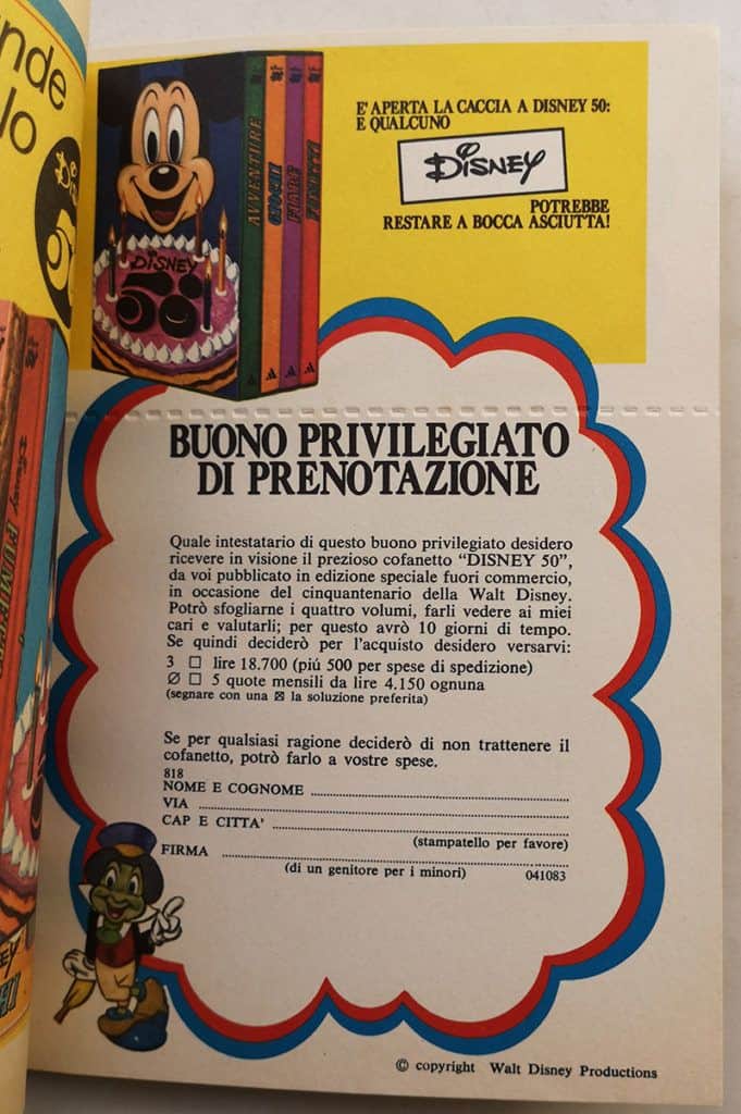TOPOLINO LIBRETTO n 992 cartolina GRANDI SUCCESSI Mondadori cedola 1974 - immagine 4