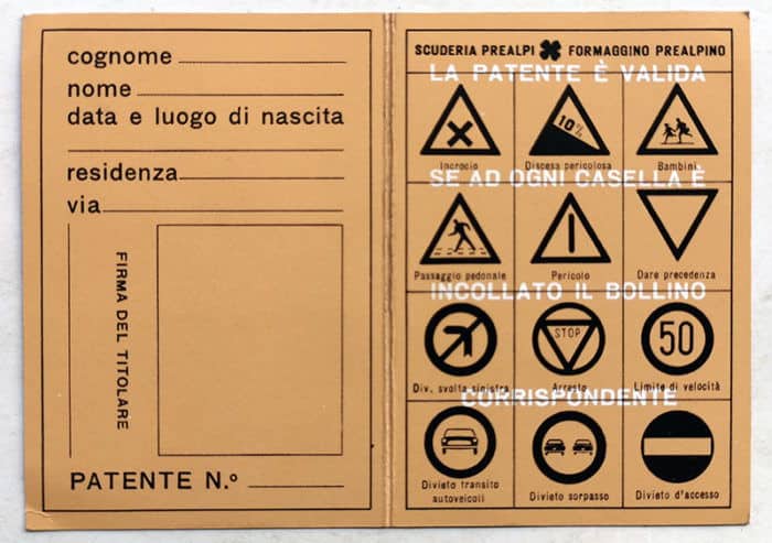 PATENTE dei PICCOLI Prealpi VERDE Allegata a TOPOLINO libretto 572 - immagine 2